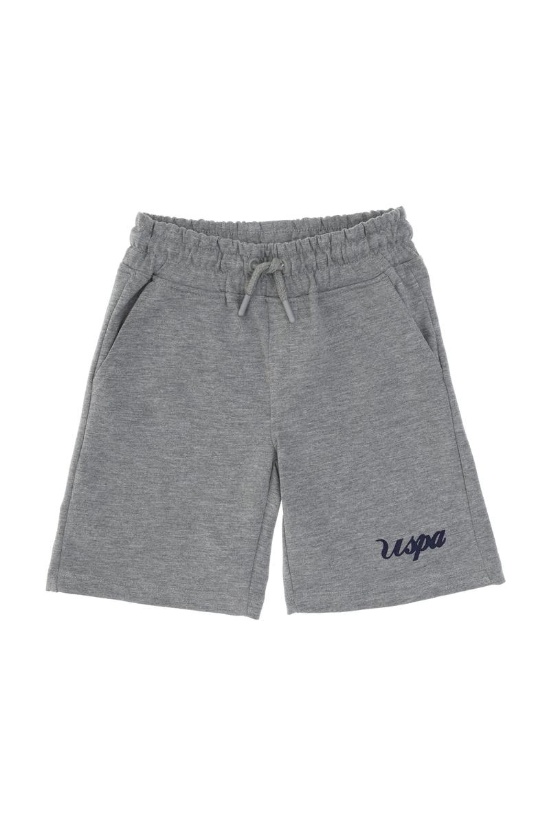 Erkek Çocuk Gri Melanj Örme Şort