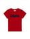 Erkek Çocuk Kırmızı Basic Bisiklet Yaka Tişört