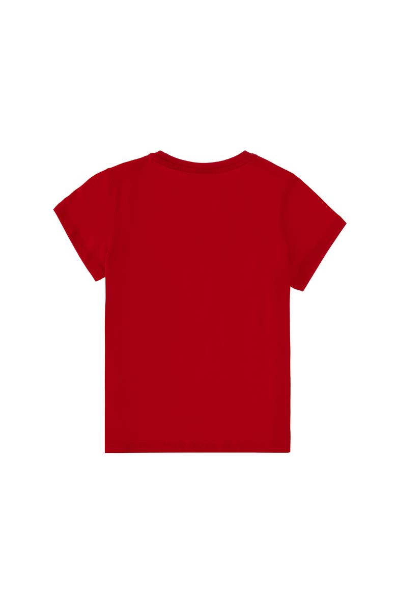 Erkek Çocuk Kırmızı Basic Bisiklet Yaka Tişört - 50298048090