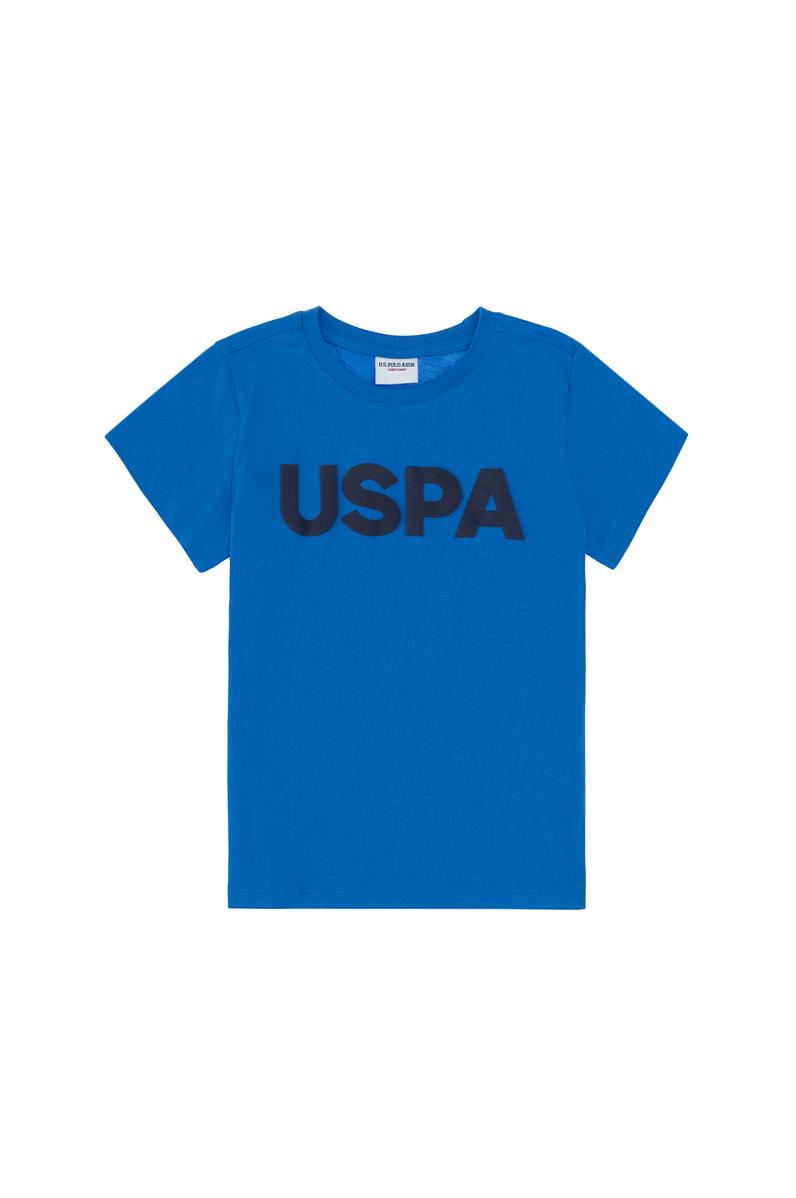 Erkek Çocuk Kobalt Basic Bisiklet Yaka Tişört