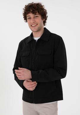 Erkek Siyah Mont - 50299386022