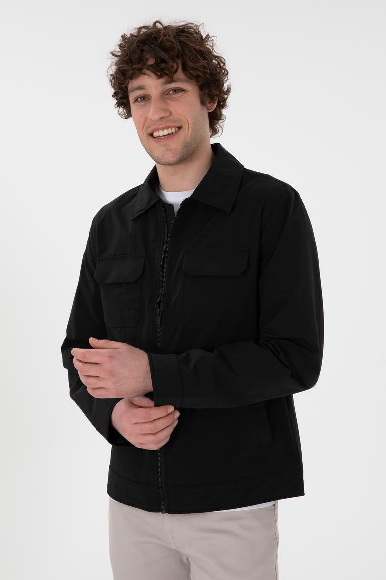 Erkek Siyah Mont - 50299386022