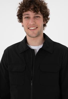 Erkek Siyah Mont - 50299386022