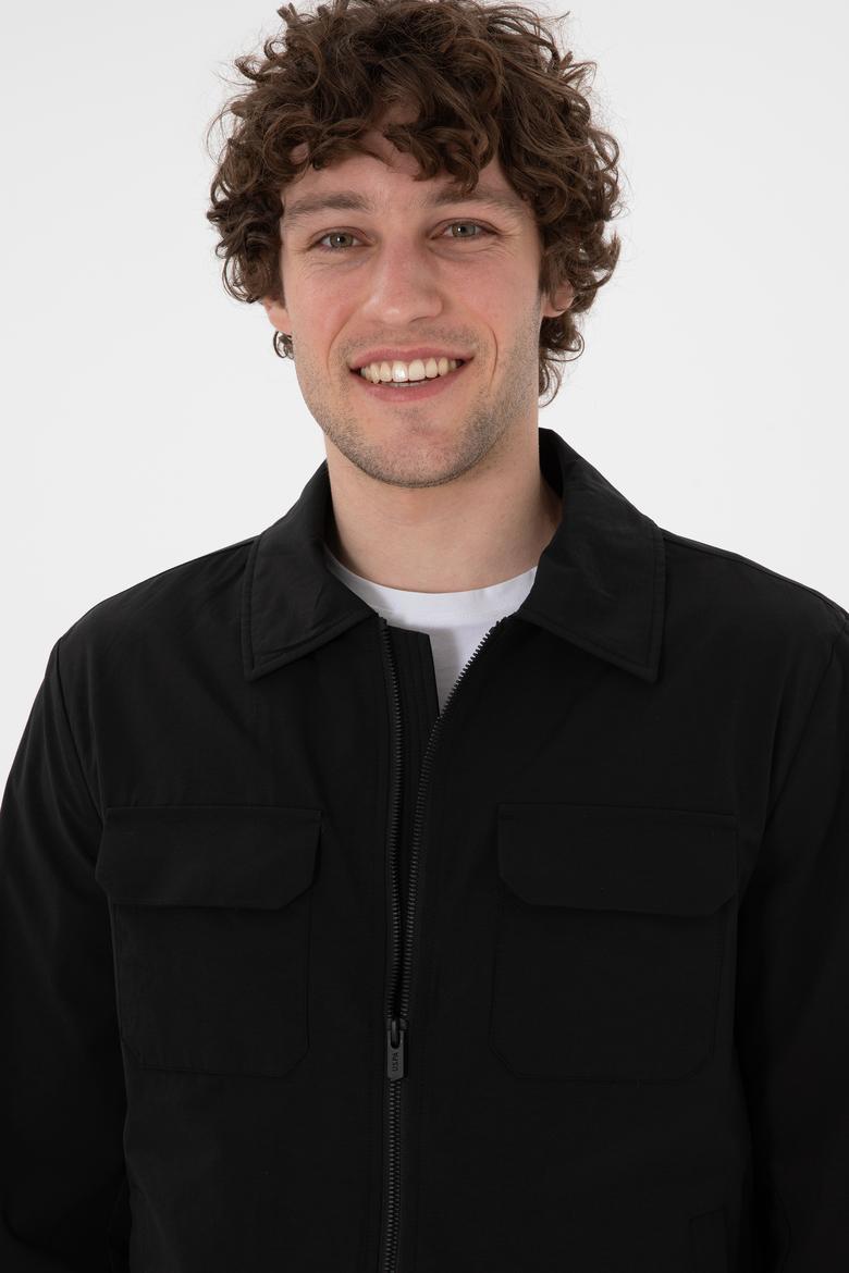 Erkek Siyah Mont - 50299386022