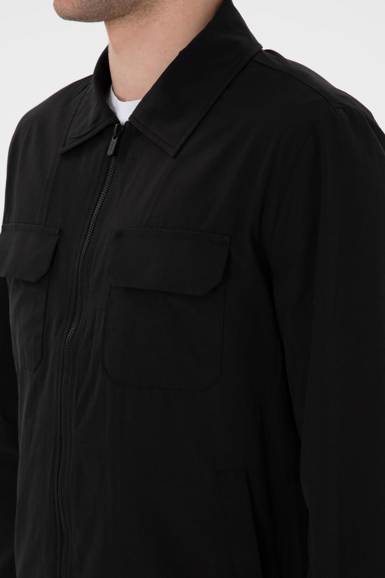 Erkek Siyah Mont - 50299386022