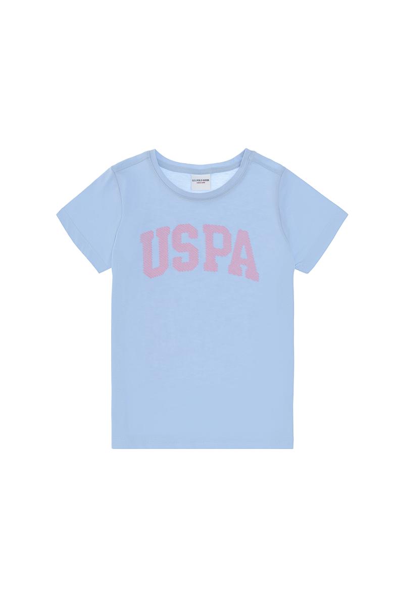 Kız Çocuk Açık Mavi Basic Tişört - 50298193106