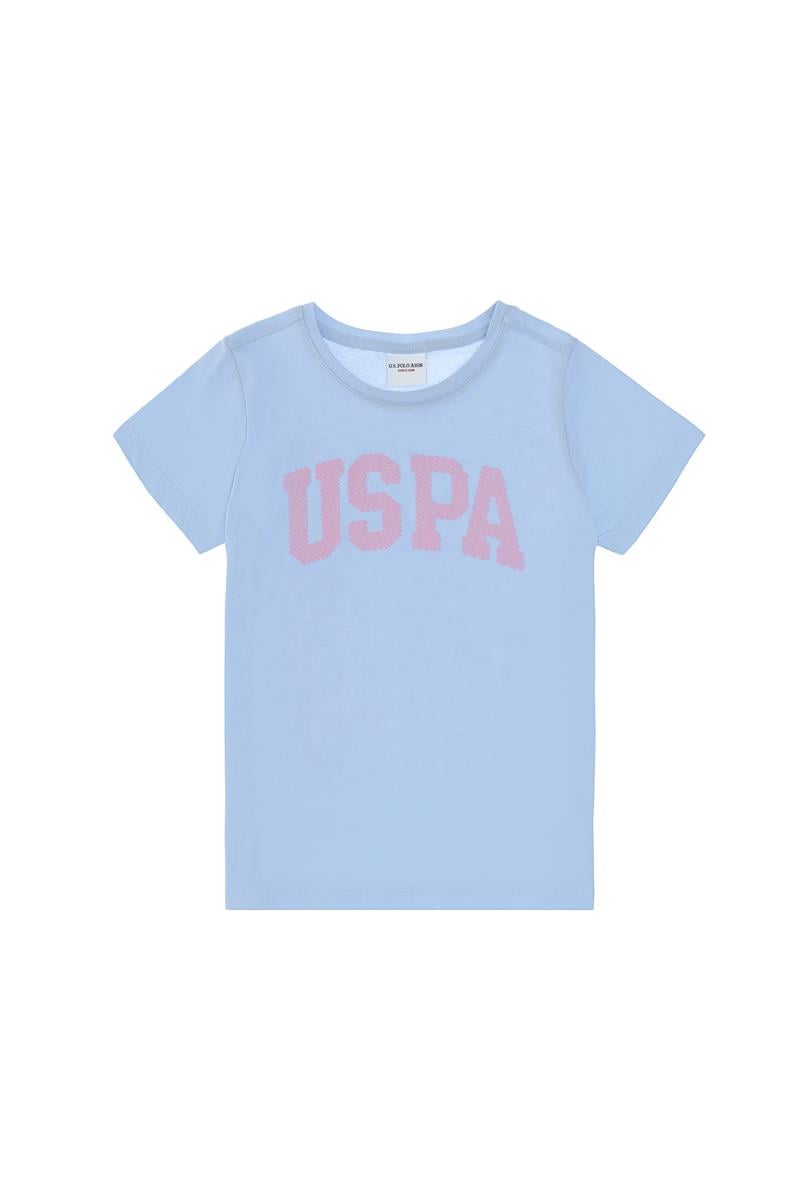 Kız Çocuk Açık Mavi Basic Tişört