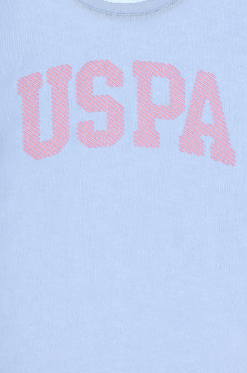 Kız Çocuk Açık Mavi Basic Tişört