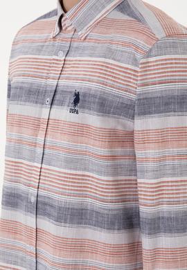 Erkek Kırmızı Uzun Kollu Gömlek - 50300202011