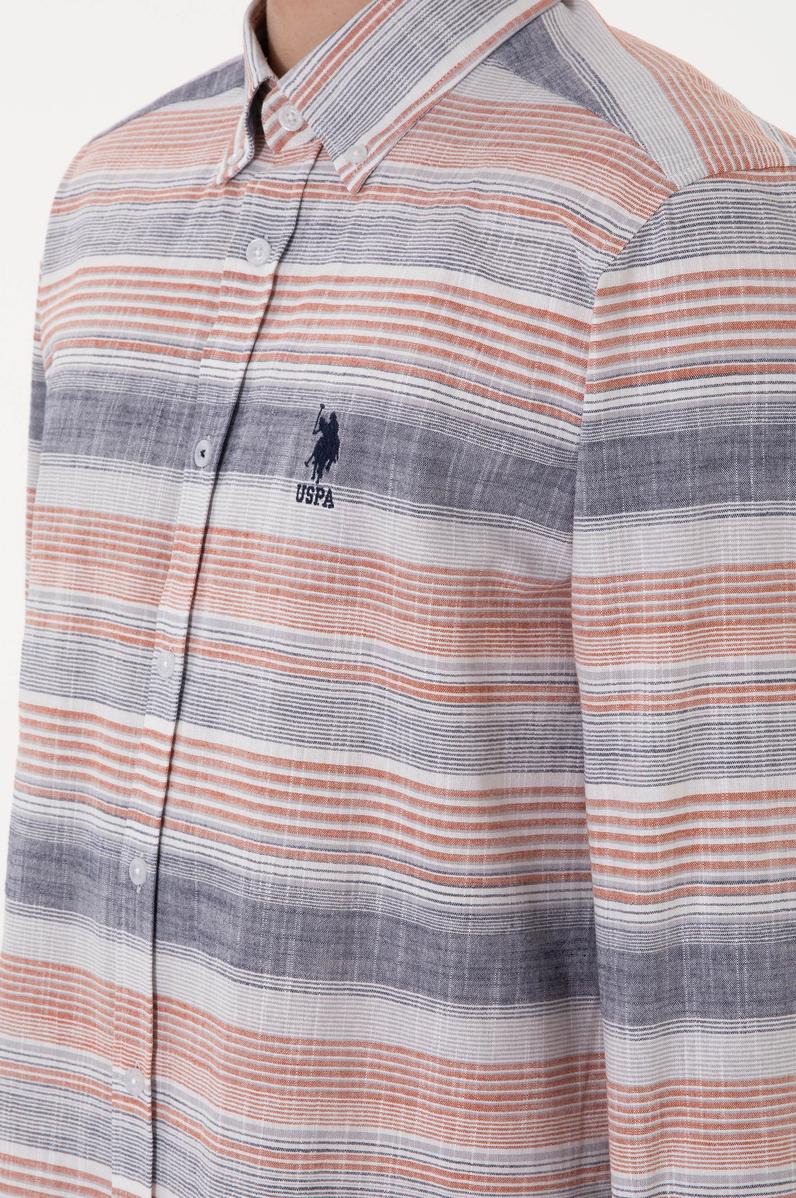 Erkek Kırmızı Uzun Kollu Gömlek