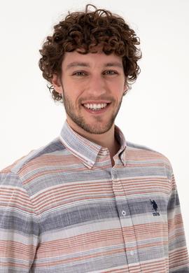 Erkek Kırmızı Uzun Kollu Gömlek - 50300202011