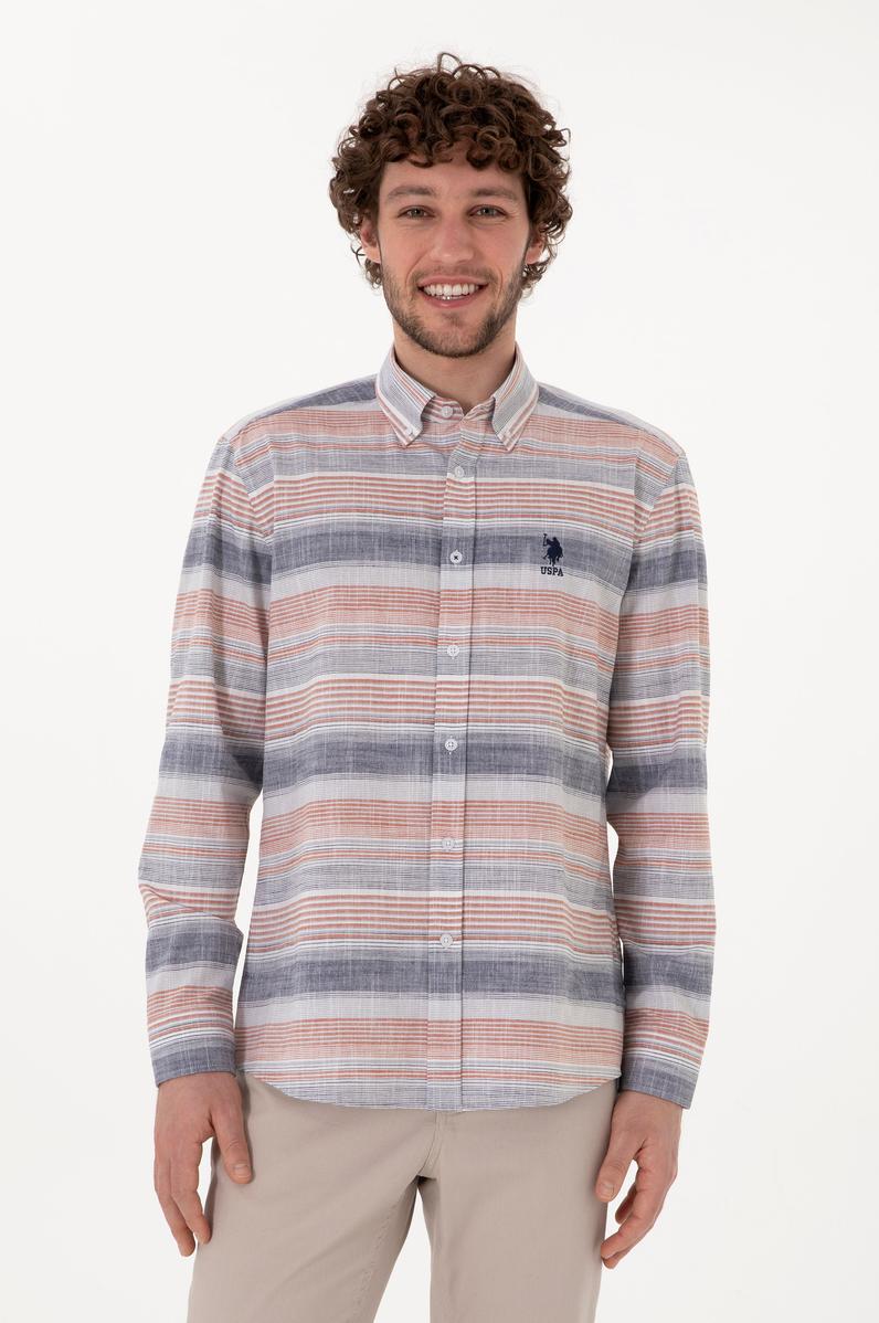 Erkek Kırmızı Uzun Kollu Gömlek