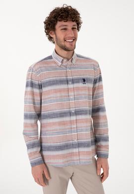 Erkek Kırmızı Uzun Kollu Gömlek - 50300202011