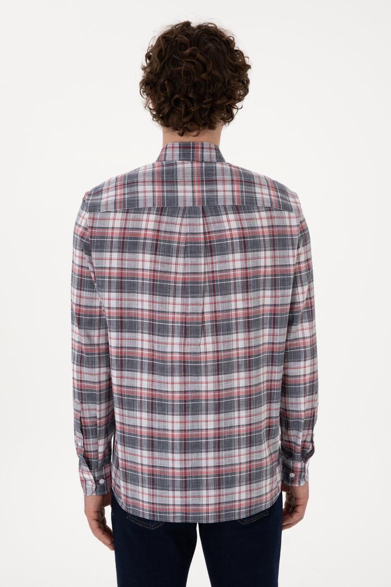 Erkek Lacivert Uzun Kollu Gömlek - 50300180005