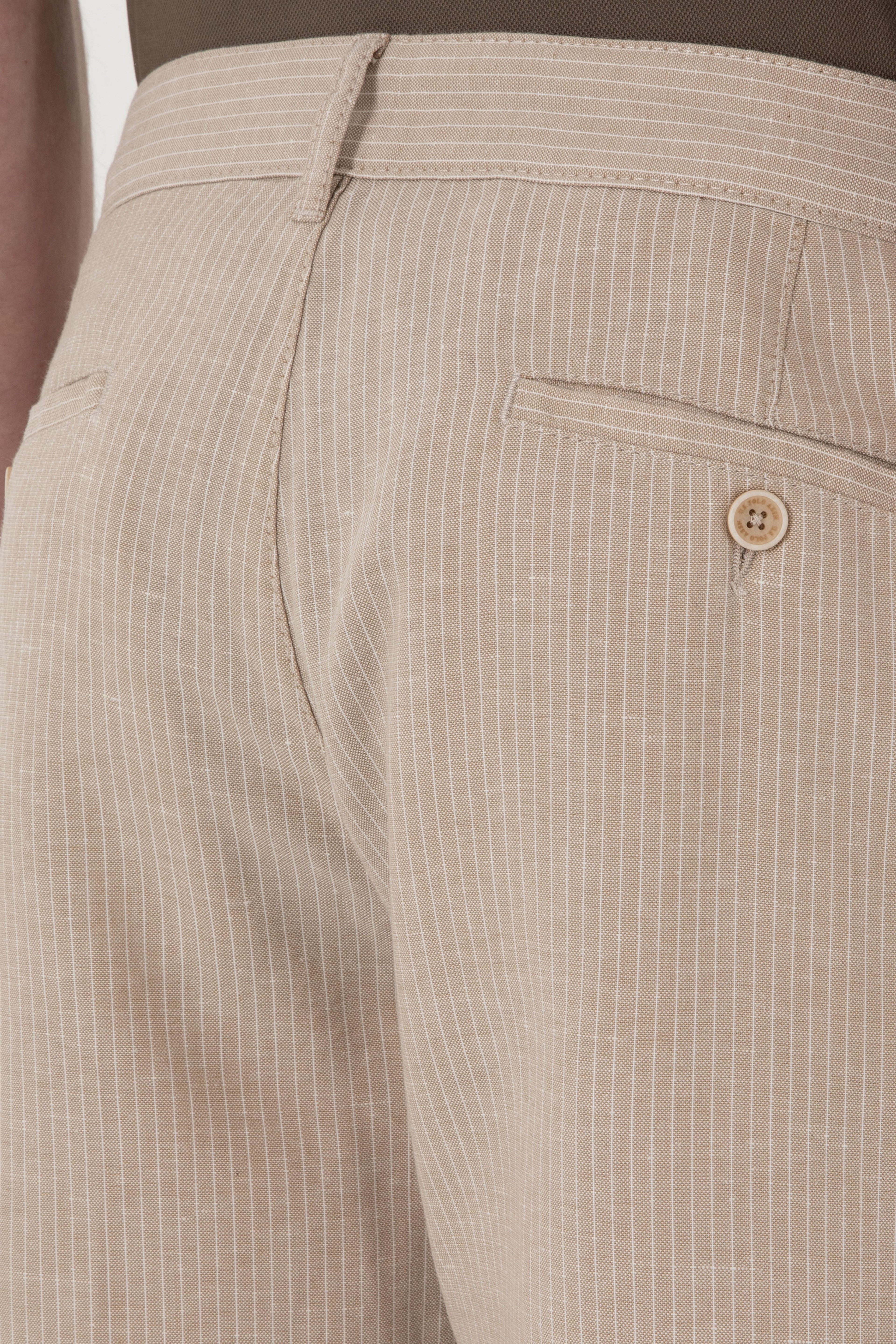 Erkek Taş Slim Fit Kanvas Pantolon - Image 6