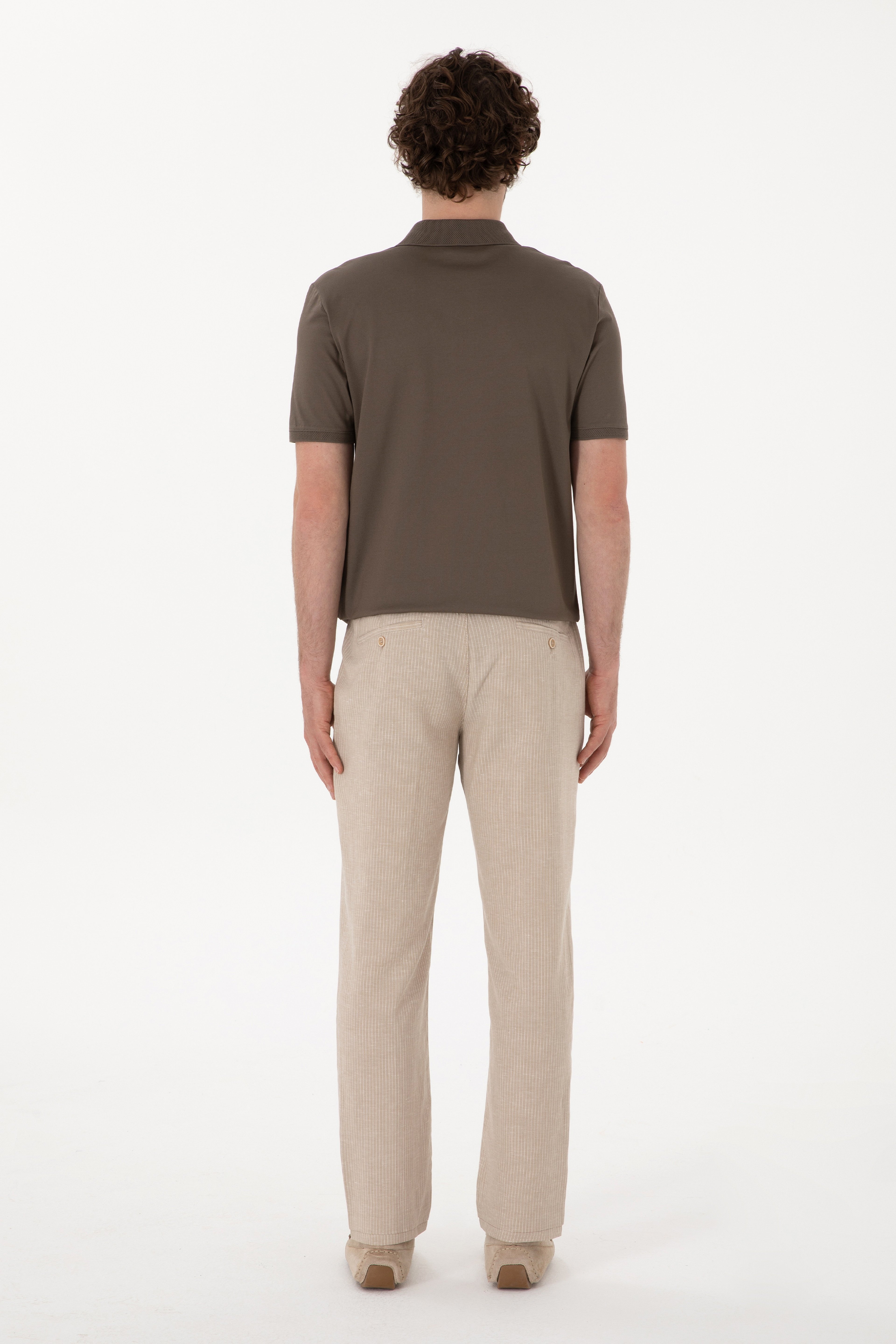 Erkek Taş Slim Fit Kanvas Pantolon - Image 4