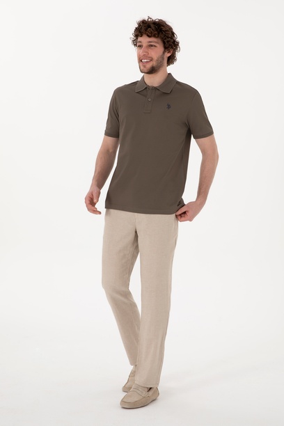 Erkek Taş Slim Fit Kanvas Pantolon