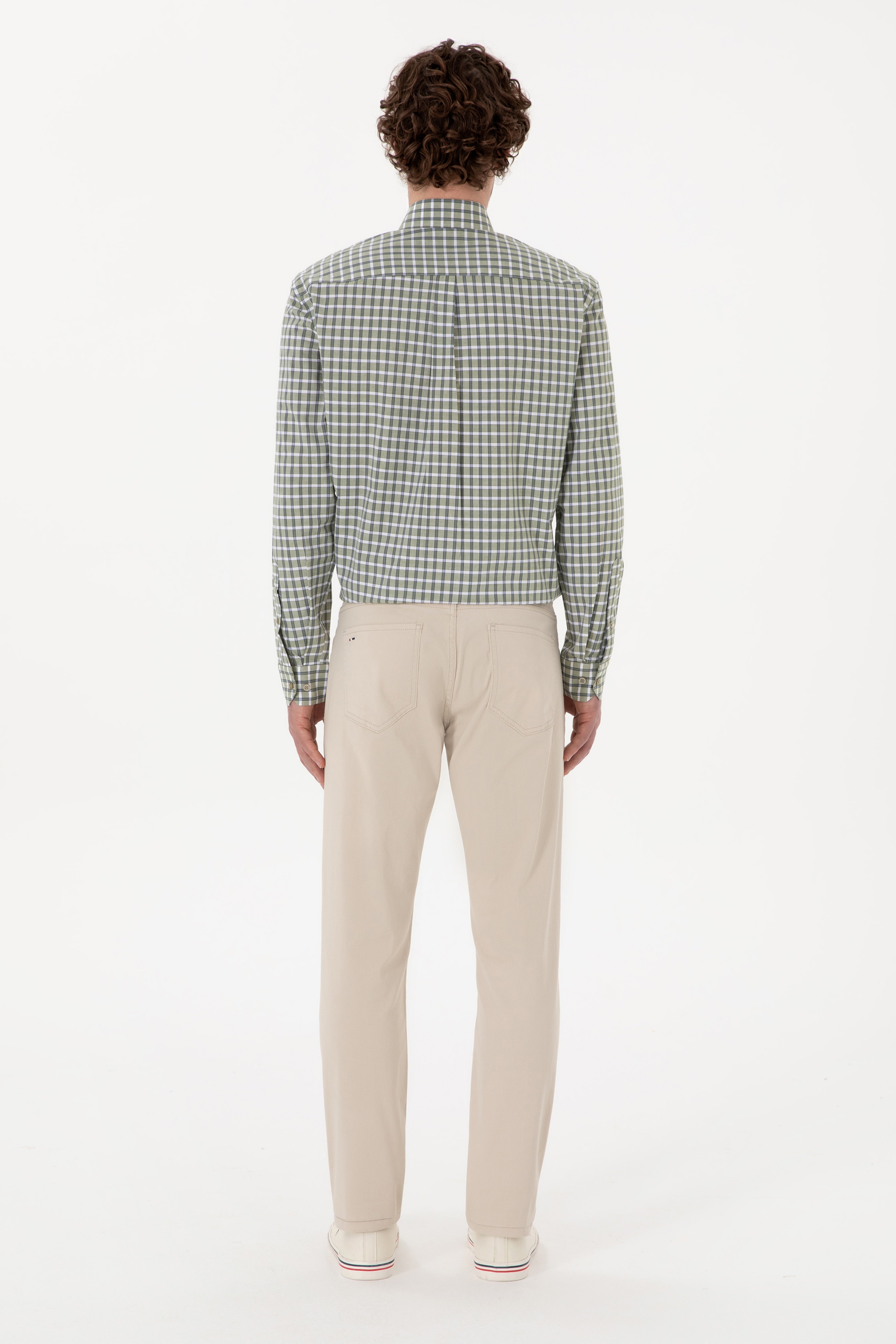 Erkek Taş Slim Fit Kanvas Pantolon - Image 4