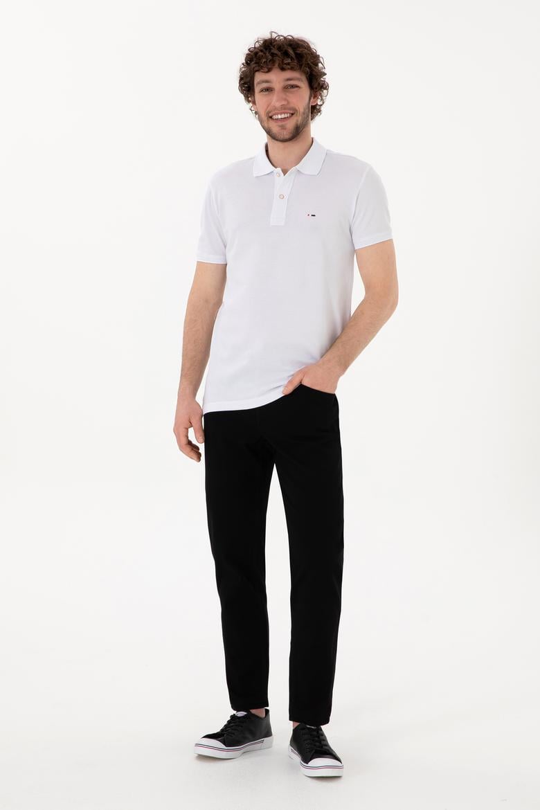 Erkek Siyah Slim Fit Kanvas Pantolon - 50309126094