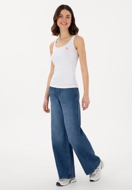 Kadın Mavi Loose Fit Jean Pantolon - 50304259005