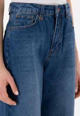 Kadın Mavi Loose Fit Jean Pantolon - 50304259005