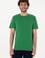 Erkek Regular Fit Bisiklet Yaka Yeşil Tişört
