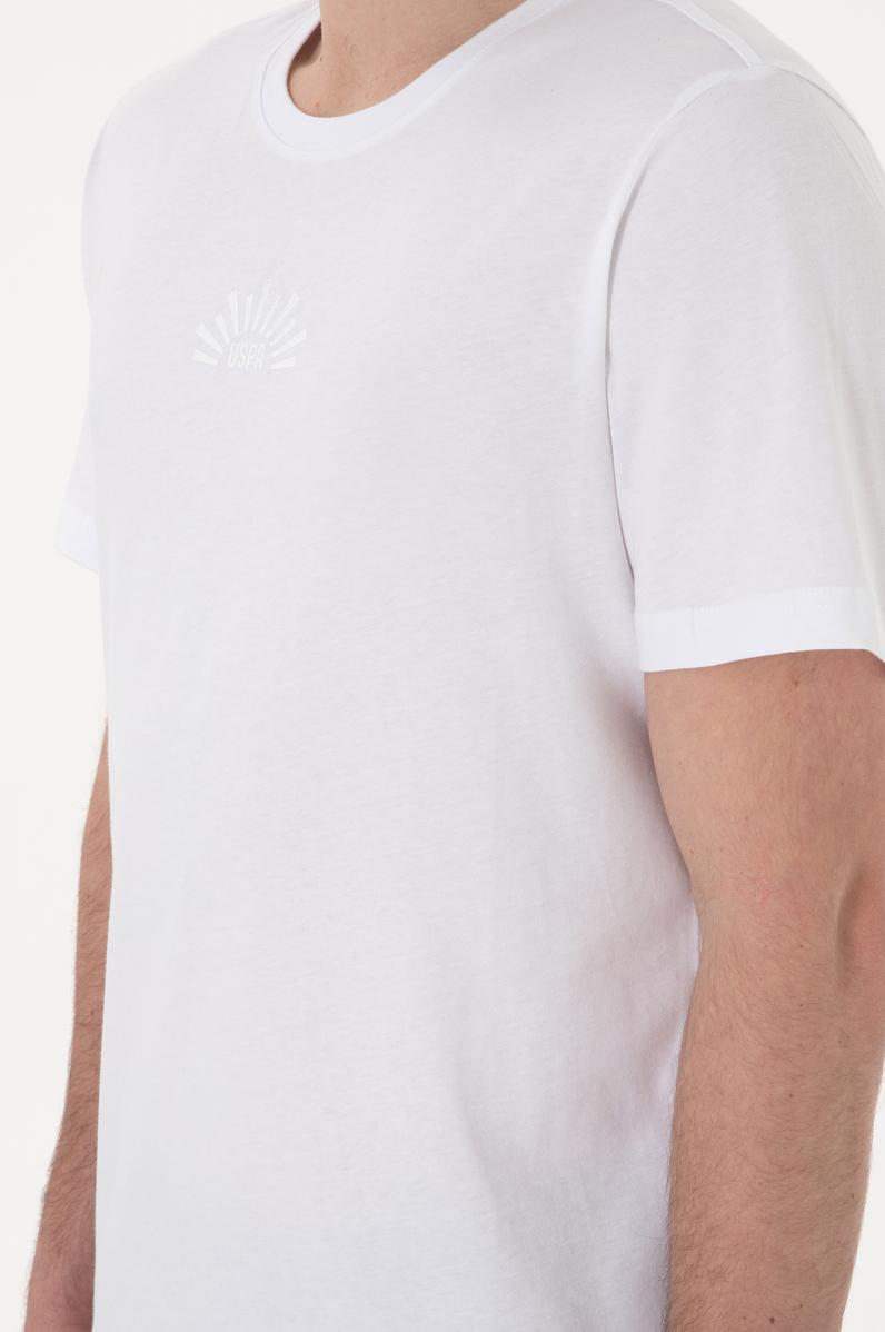 Erkek Regular Fit Bisiklet Yaka Beyaz Tişört