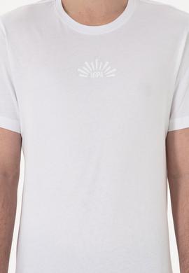 Erkek Regular Fit Bisiklet Yaka Beyaz Tişört - 50300268009