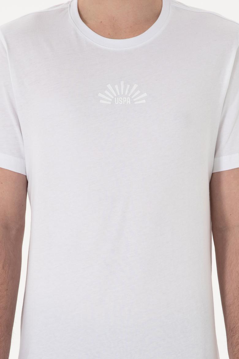 Erkek Regular Fit Bisiklet Yaka Beyaz Tişört - 50300268009