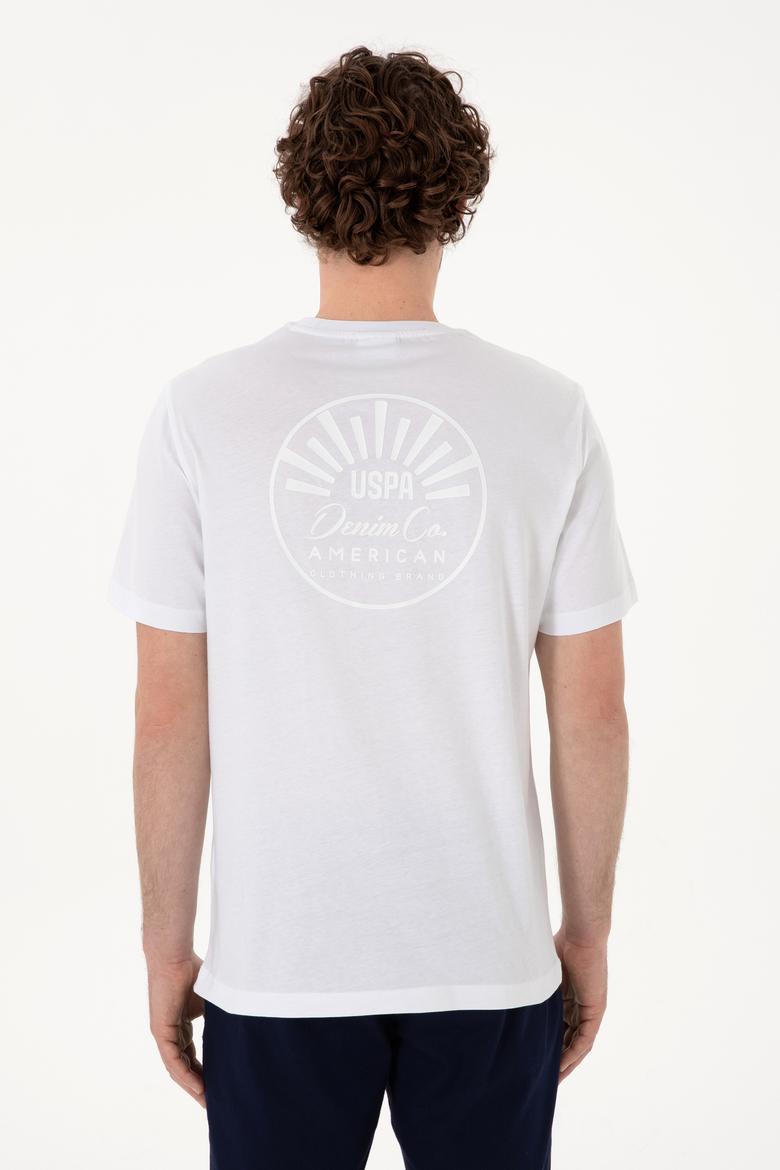 Erkek Regular Fit Bisiklet Yaka Beyaz Tişört - 50300268009