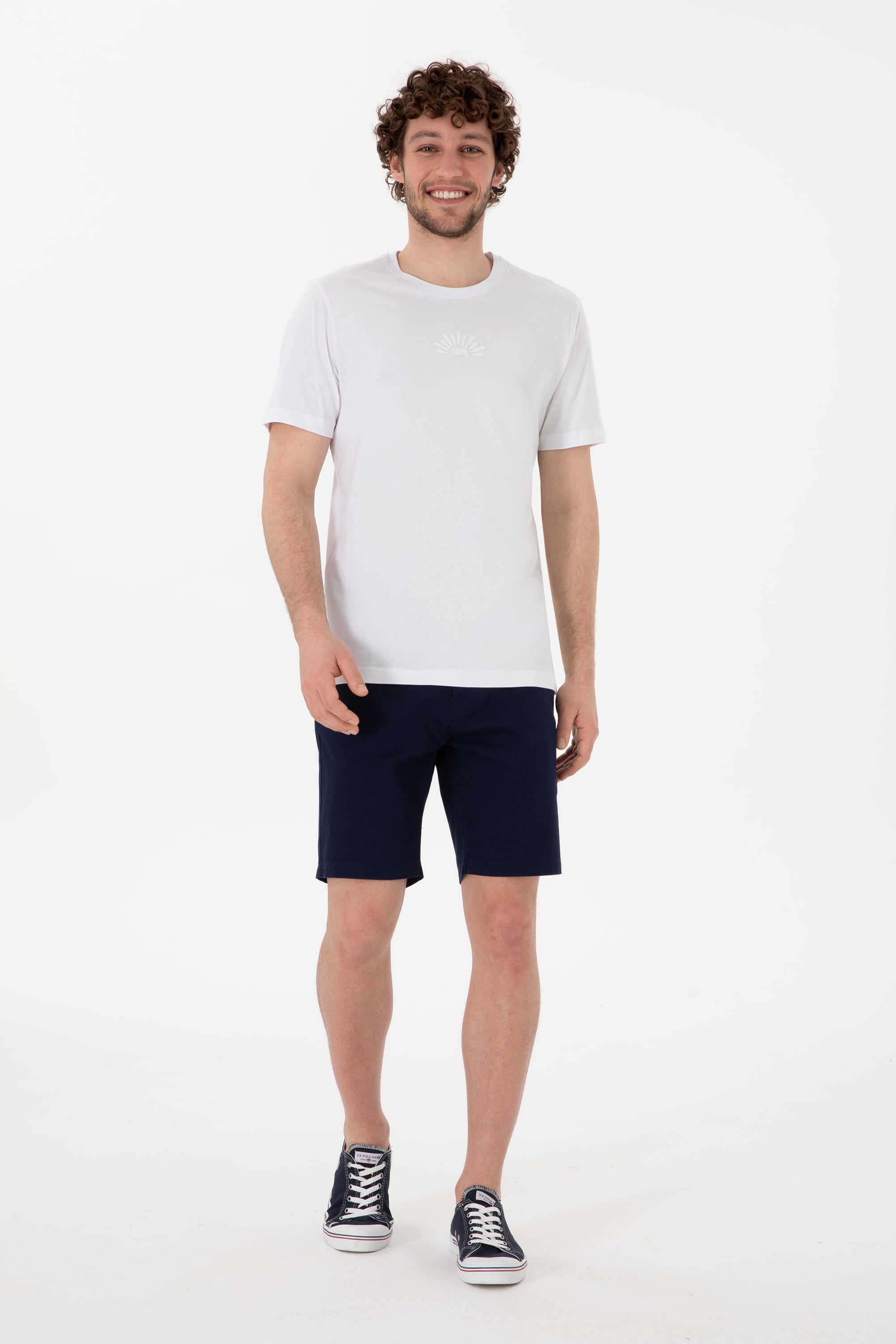 تی شرت یقه گرد آستین کوتاه رگولار یقه گرد مردانه یو اس پولو | U.S. Polo Assn. - تصویر 4