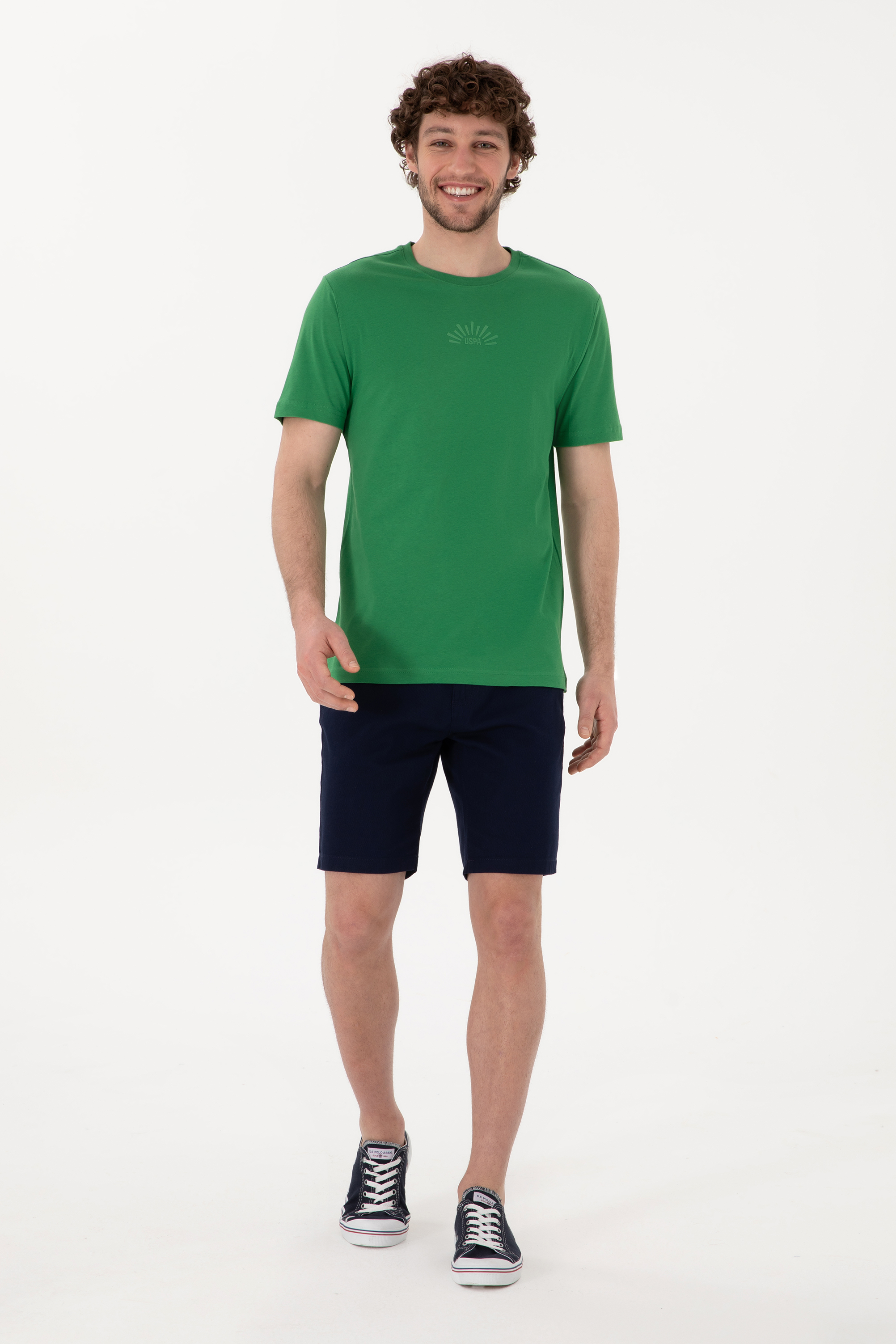 تی شرت یقه گرد آستین کوتاه رگولار یقه گرد مردانه یو اس پولو | U.S. Polo Assn. - تصویر 4