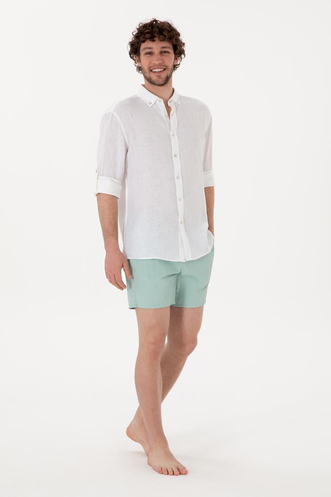 Erkek Su Yeşili Deniz Şortu