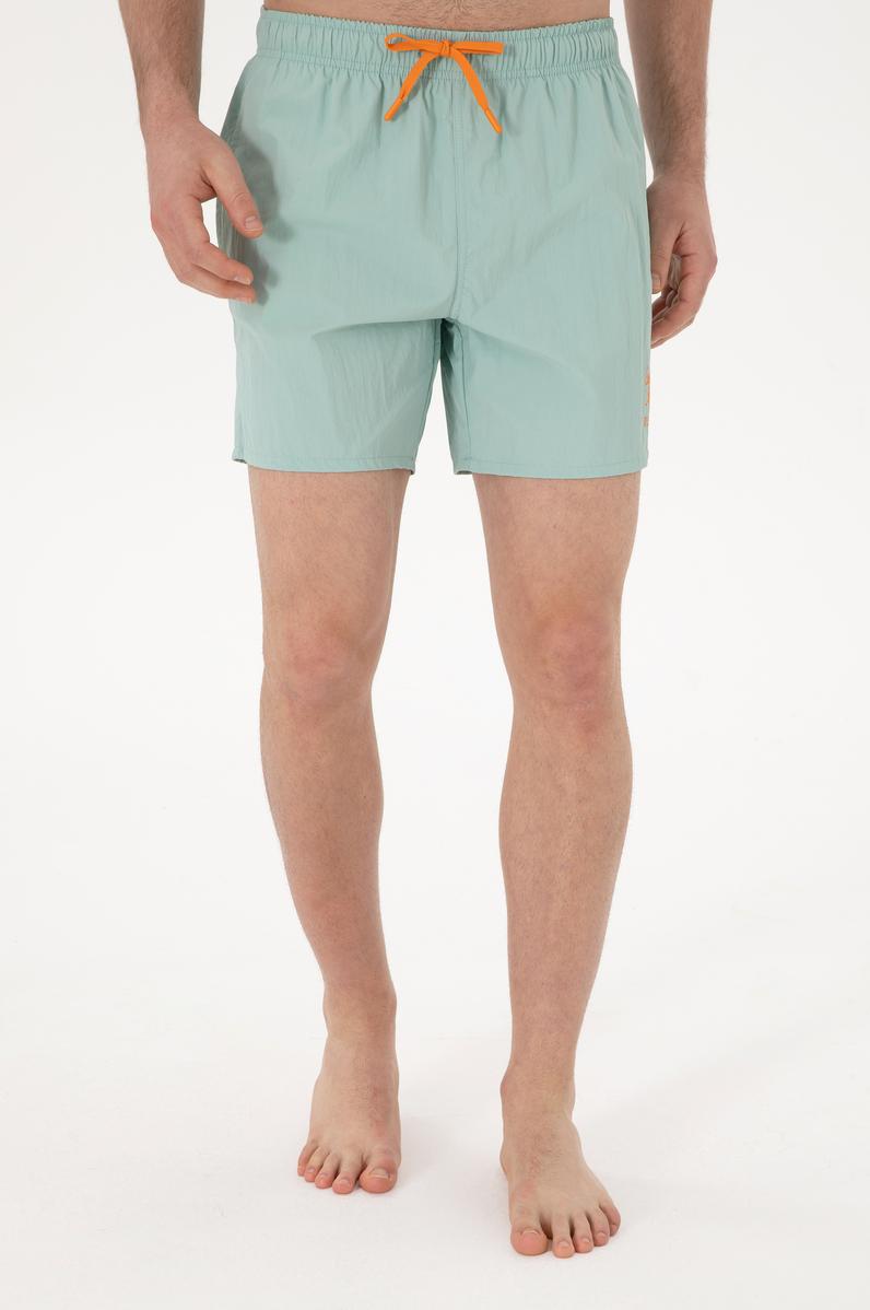 Erkek Su Yeşili Deniz Şortu