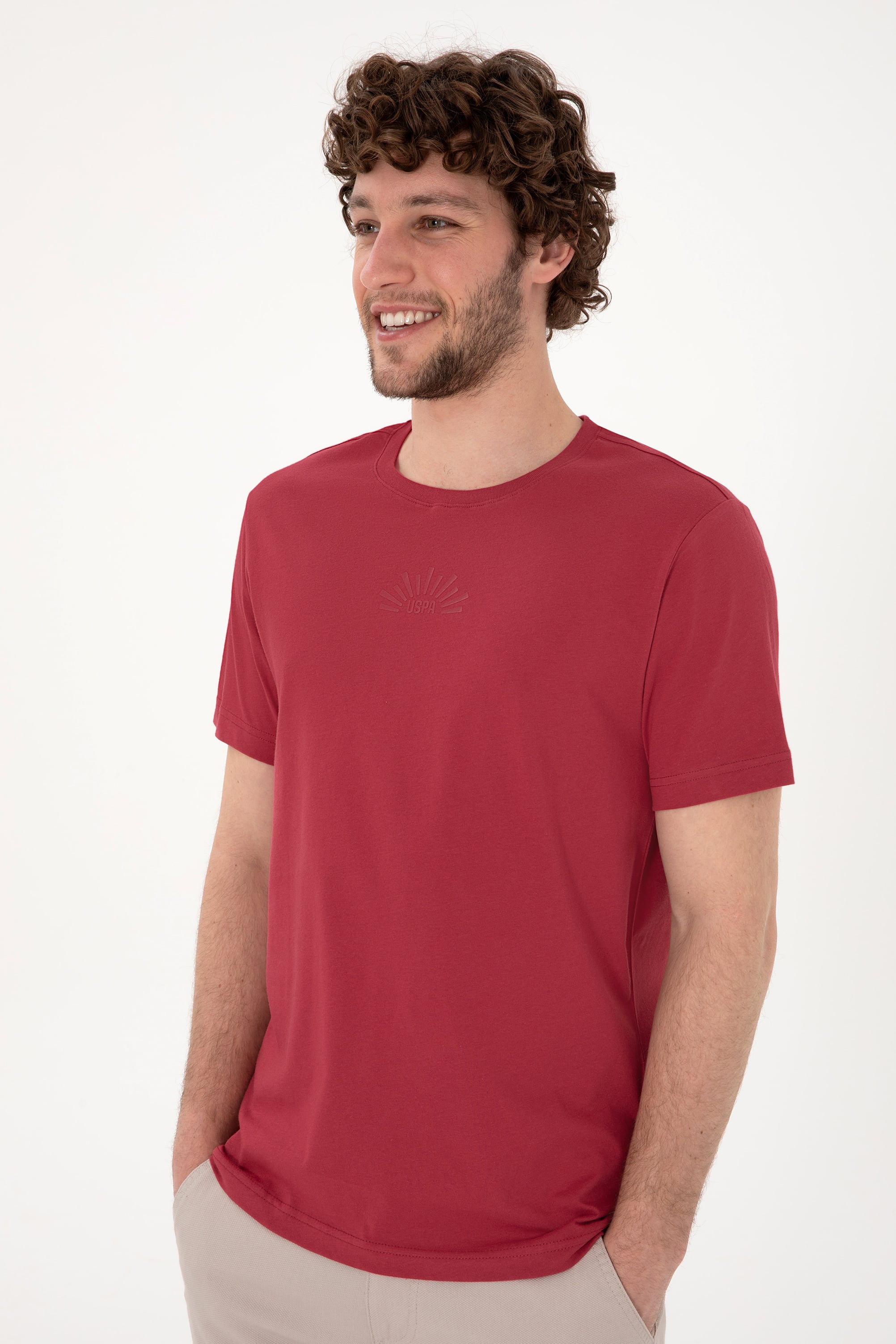 تی شرت یقه گرد آستین کوتاه رگولار یقه گرد مردانه یو اس پولو | U.S. Polo Assn. - تصویر 3
