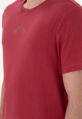 Erkek Regular Fit Bisiklet Yaka Vişne Tişört - 50300268031