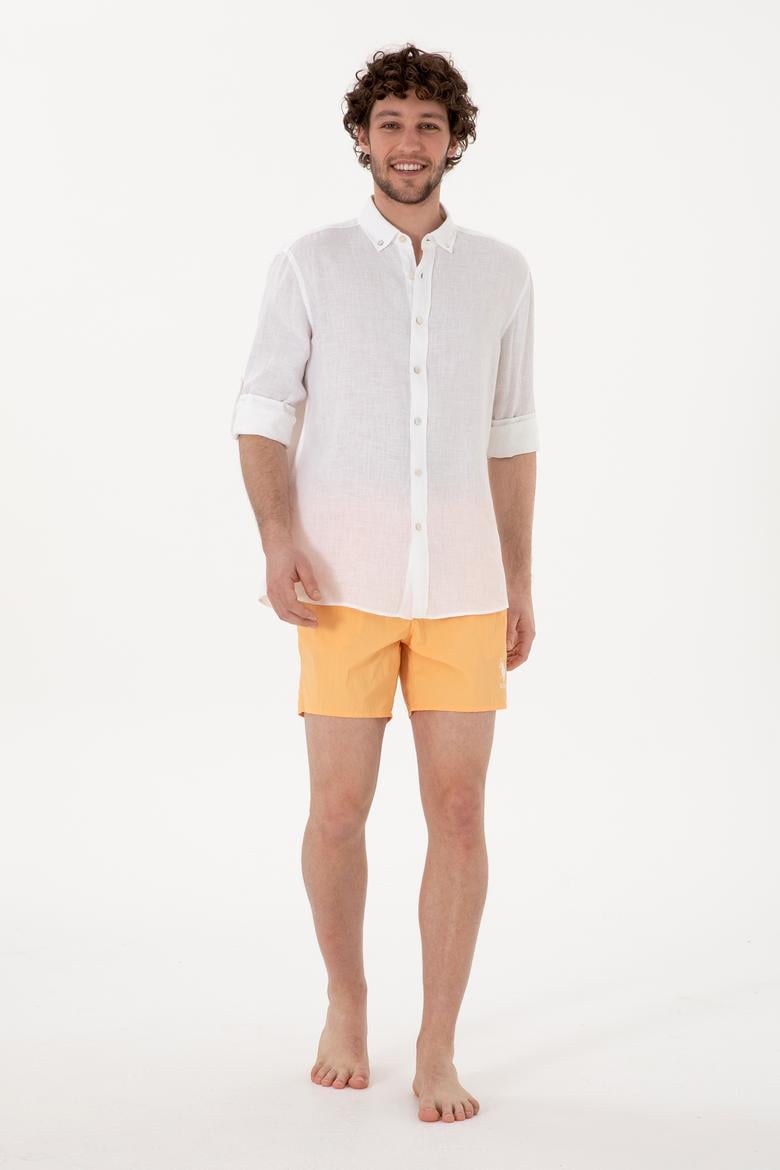 Erkek Turuncu Deniz Şortu