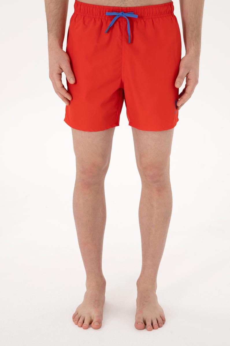 Erkek Kırmızı Deniz Şortu