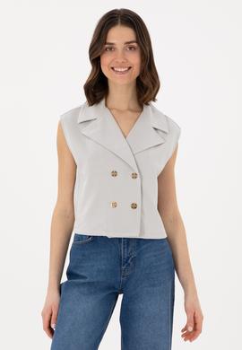 Kadın Taş Örme Yelek - 50300764020