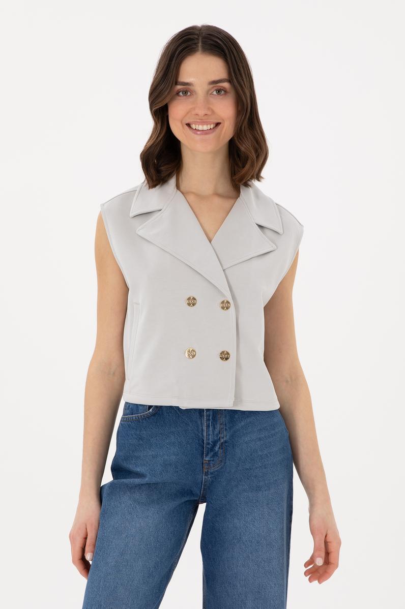 Kadın Taş Örme Yelek