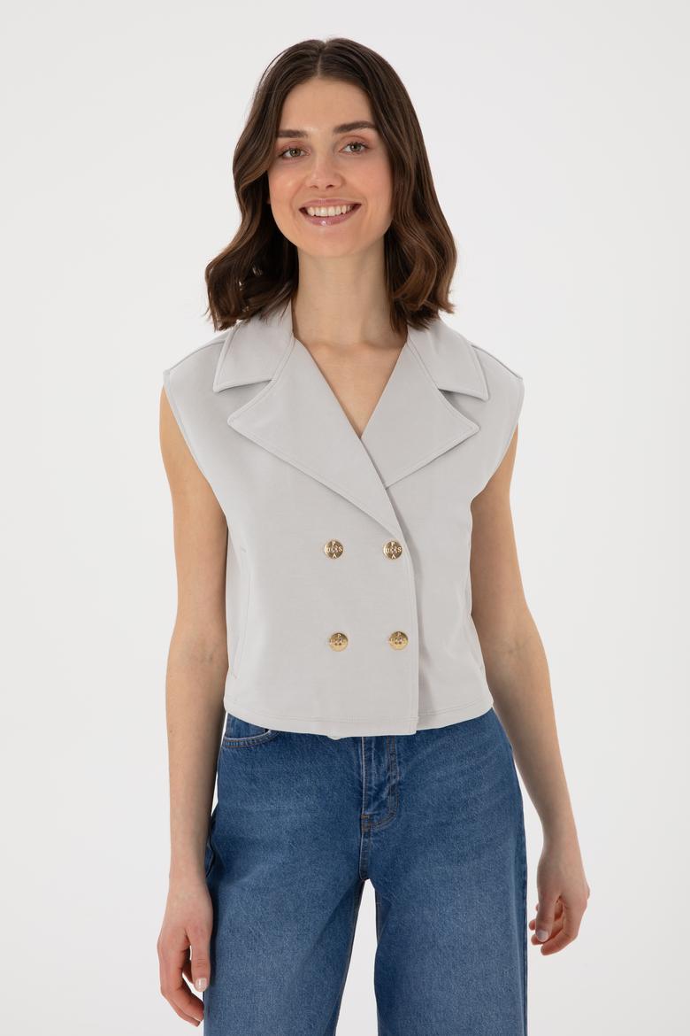 Kadın Taş Örme Yelek - 50300764020