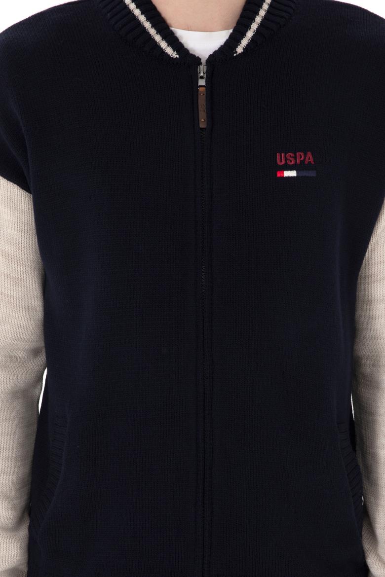 Erkek Lacivert Triko Hırka - 50293128009