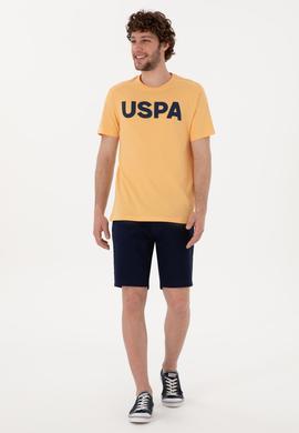 Erkek Regular Fit Bisiklet Yaka Kavun Basic Tişört - 50297988206