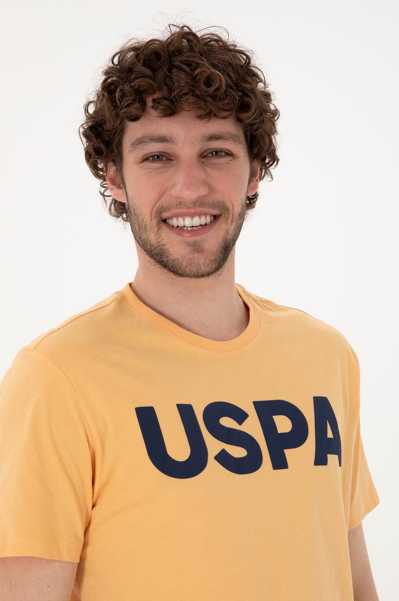 Erkek Regular Fit Bisiklet Yaka Kavun Basic Tişört