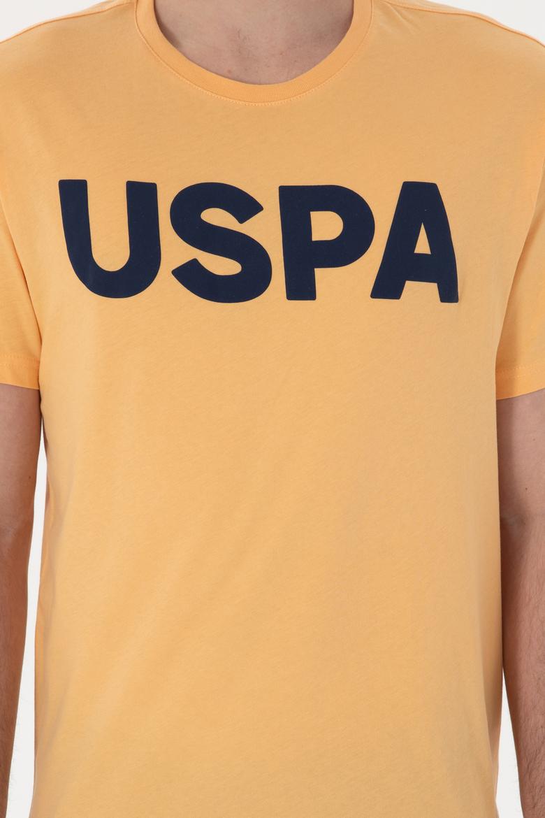 Erkek Regular Fit Bisiklet Yaka Kavun Basic Tişört - 50297988206