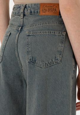 Kadın Yeşil Loose Fit Jean Pantolon - 50304335003