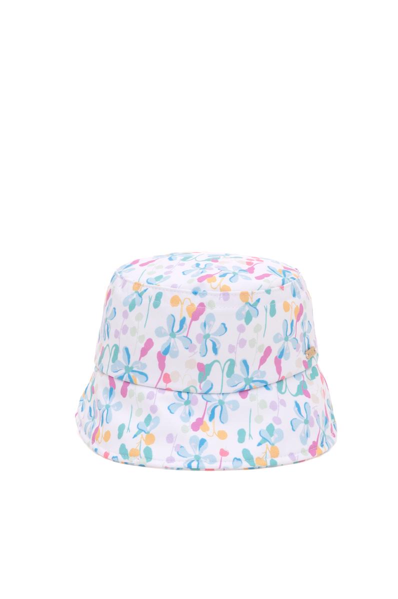 Kız Çocuk Renkli Desen Baskılı Bucket Şapka