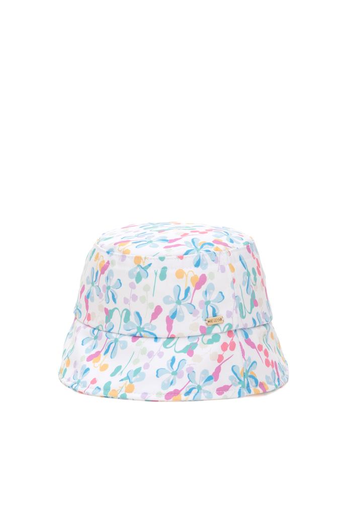 Kız Çocuk Renkli Desen Baskılı Bucket Şapka