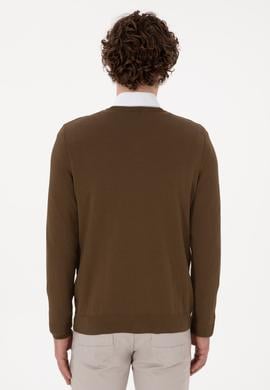 Erkek Haki Basic Kazak - 50288885069