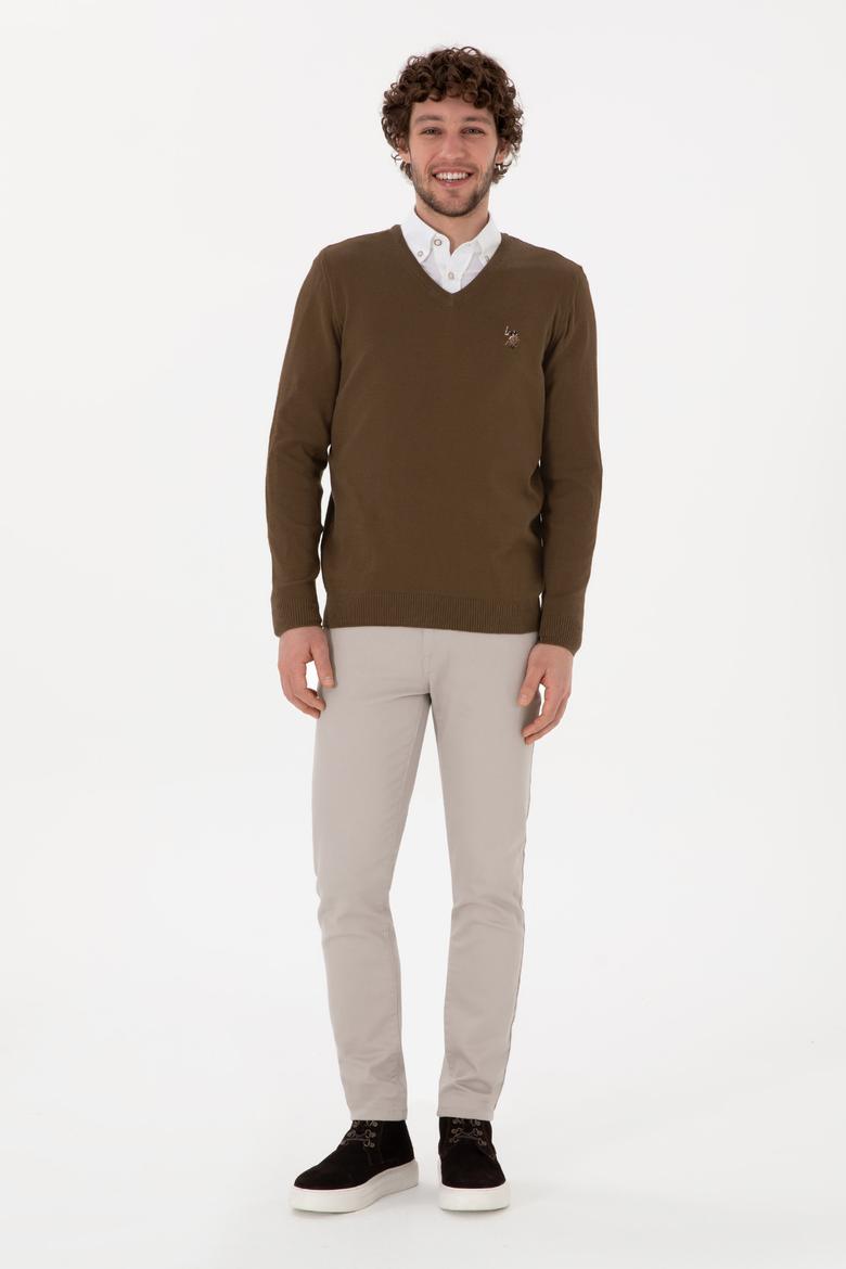 Erkek Haki Basic Kazak - 50288885069